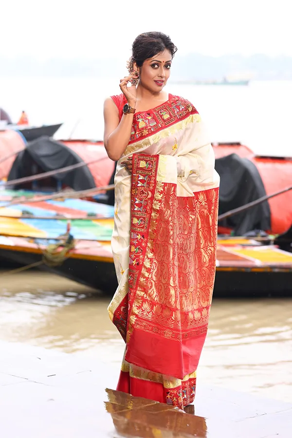 BALIKA BADHU || GOROD WEDDING HANDPAINTED EXQUISITE SAREE