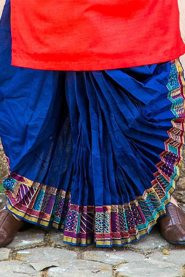 BLUE MULTI COLOUR PATTERN DESIGN