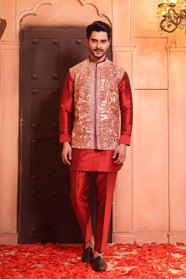 INDIAN HERITAGE INSPIRED HANDPAINTED BUNDI SET Hover