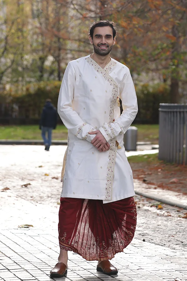 IVORY ZAMINDAR STYLE ANGRAKHA