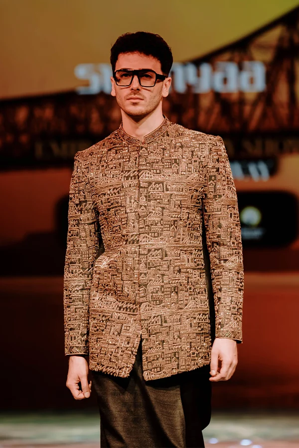 KOLKATA ZARDOSI DESIGNER BANDHGALA SET Hover