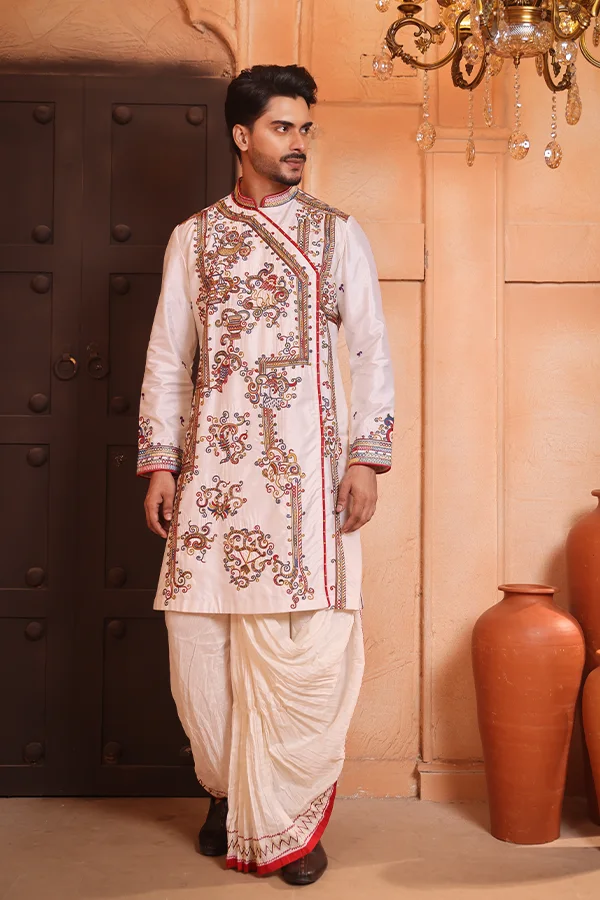 MAJESTIC ZODIAC EMBROIDERED ANGRAKHA