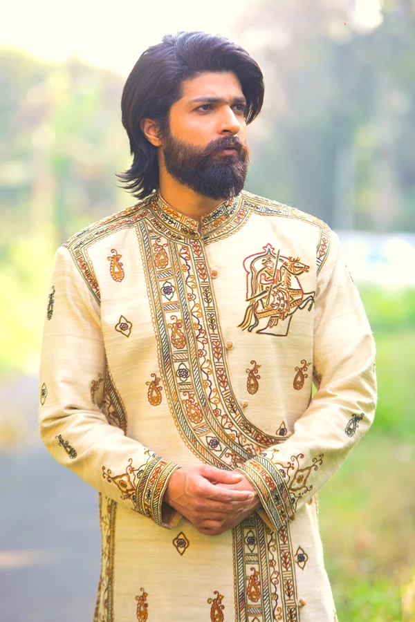 PRINCE TUSSAR WEDDING EMBROIDERED ANGRAKHA