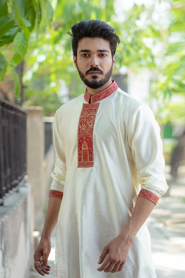 ROYAL ART CREAMSON KURTA