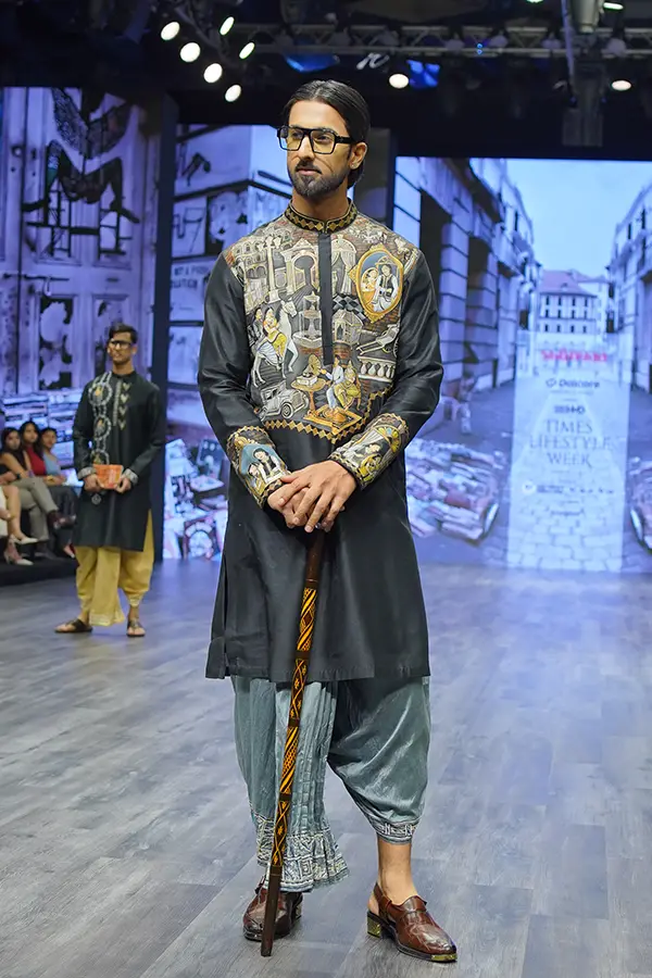 TIMELESS KALIGAT FOLK ART HANDPAINTED KURTA