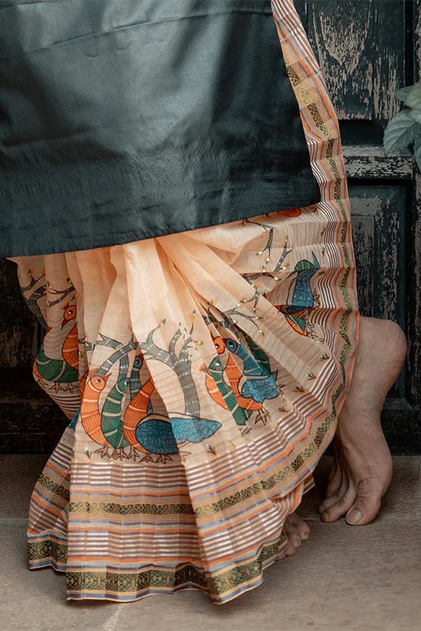 TUSSAR GOND ART HANDPAINT DESIGN