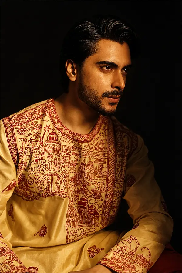 TUSSAR SILK 19TH CENTURY KOLKATA KURTA Hover