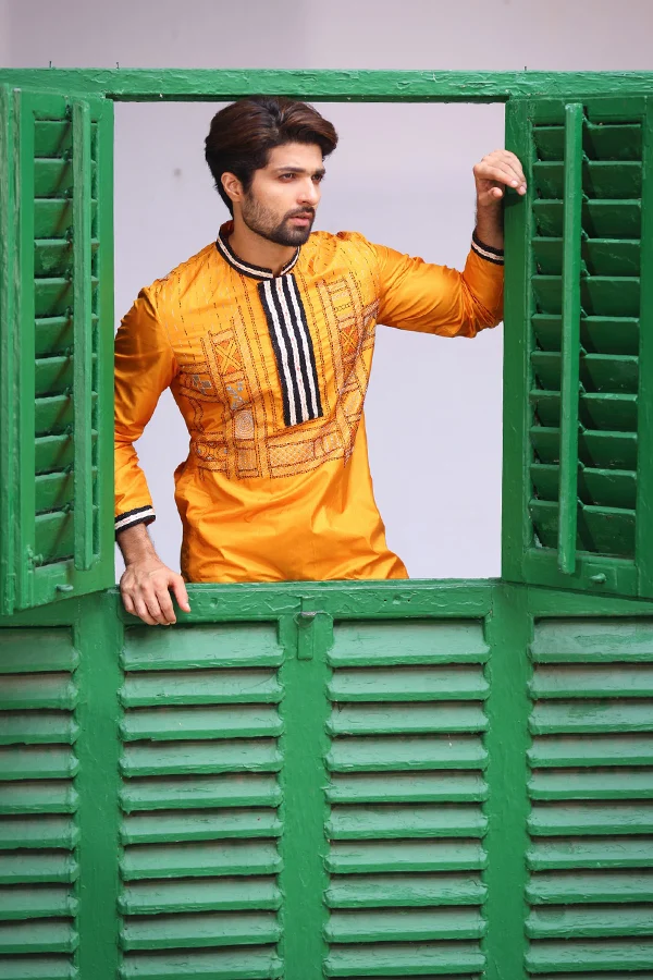 YELLOW /HALDI KANTHA KURTA